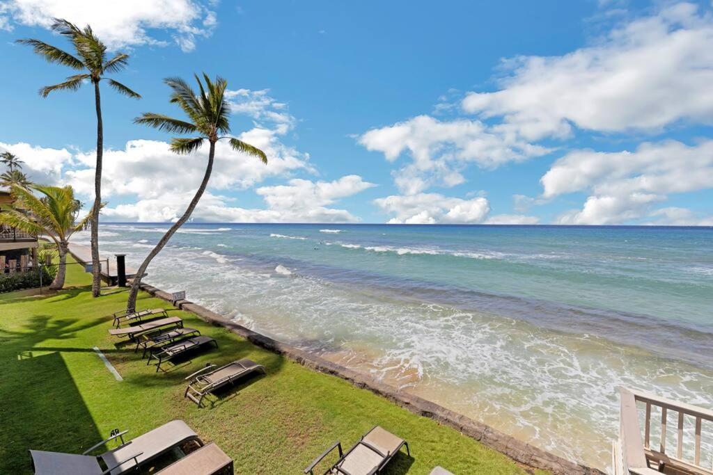 Oceanfront With Aircon-Hear The Waves-Amazing Views-Wifi Apartamento Lahaina Exterior foto
